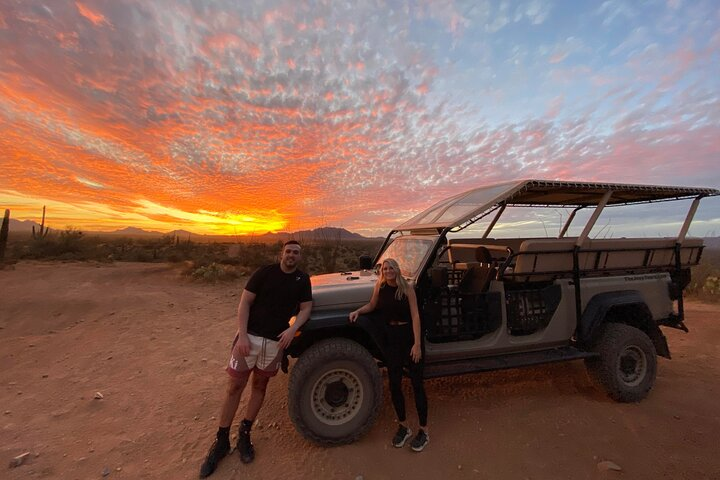 Our modified Jeep Gladiator can seat up to 14 guests!